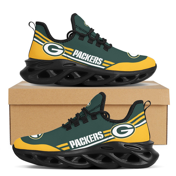 Men's Green Bay Packers Flex Control Sneakers 004 Men's Green Bay Packers Flex Control Sneakers 004